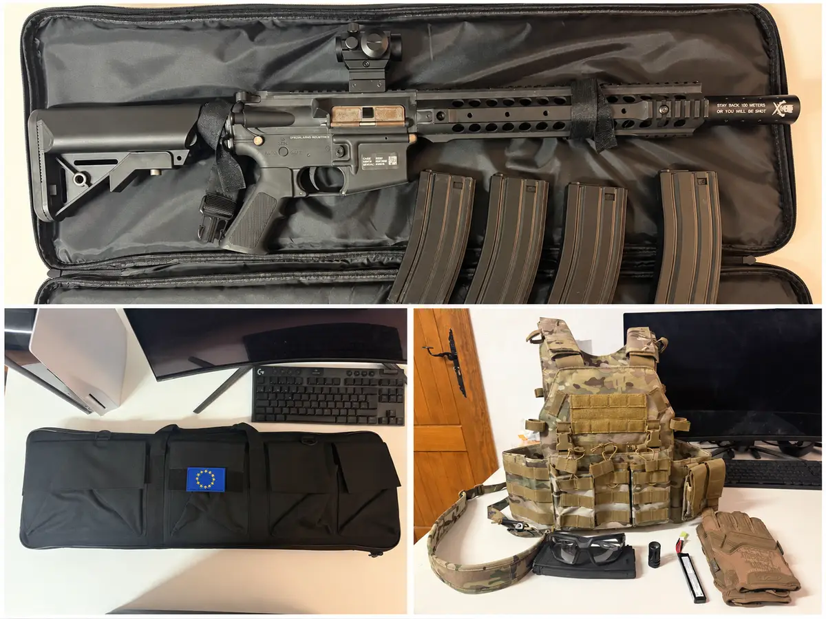 Pack airsoft Specna Arms M4 + chaleco y accesorios — imagen 1